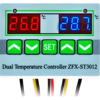 ΔΙΠΛΟΣ ΗΛΕΚΤΡΟΝΙΚΟΣ ΘΕΡΜΟΣΤΑΤΗΣ 12V