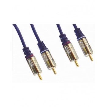 Καλώδιο  2 RCA αρσενικά σε 2 RCA αρσενικά, μήκος 1.5 μέτρα - bridge cable 30269