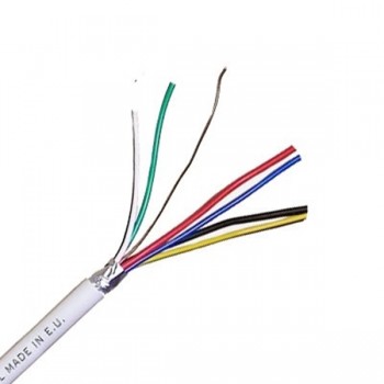 Καλώδιο Συναγερμού 4X0.22 + 0,50  Με Θωράκιση Αλουμινίου