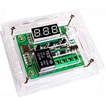 Ηλεκτρονικός θερμοστάτης 12V με κουτί