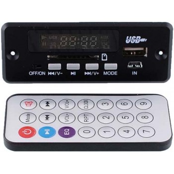 Δέκτης FM-MP3-USB μαύρος