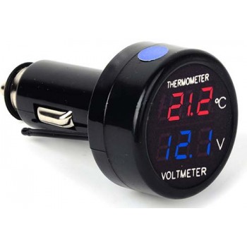 Βολτόμετρο-θερμόμετρο αυτοκινήτου