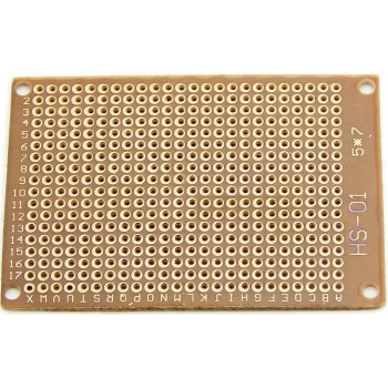 Διάτρυτο τυπωμένο κύκλωμα 5x7