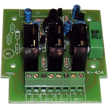 Φωτορυθμικό 3 καναλιών X 10Α / 12-24V DC M-404