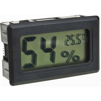 Υγρασιόμετρο-θερμόμετρο πίνακος μαύρο