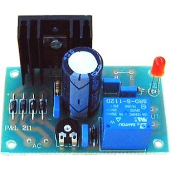 Τροφοδοτικό 1,2 - 14V (1,2 - 27V*) /1Α με ρελαί προστασίας M-211A